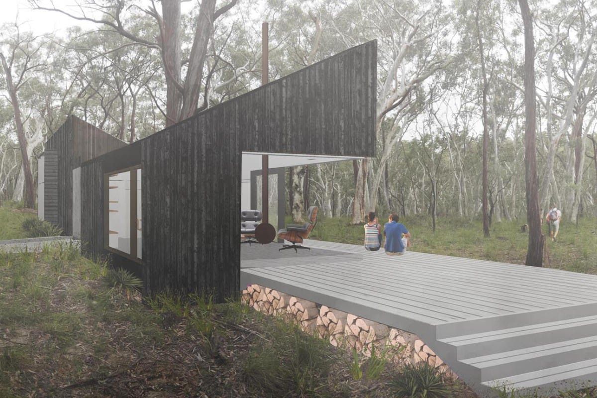 澳洲山林里的离网环保别墅-3