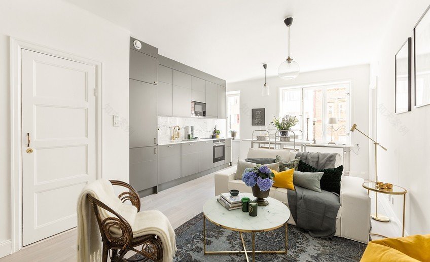 50平米一居室及两居室公寓设计-1