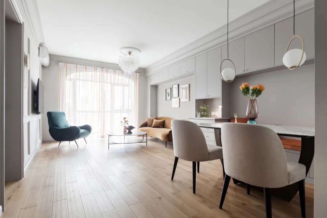 厦门 65㎡老旧学区房爆改,焦糖玛奇朵优雅轻法风-22