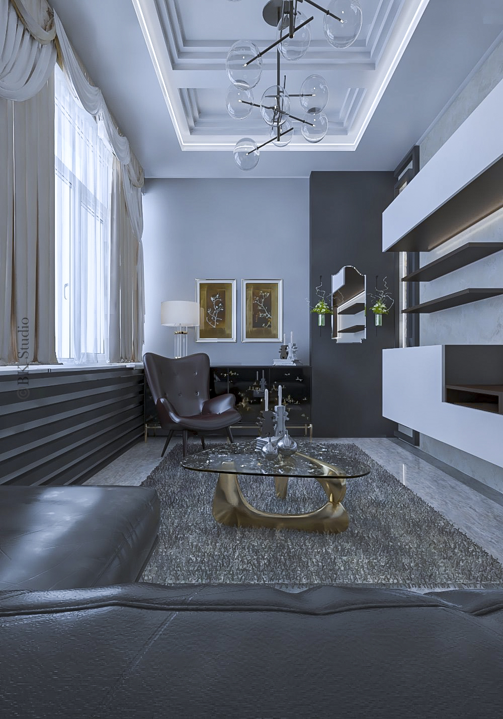 Monochromatic GRAY Living-3