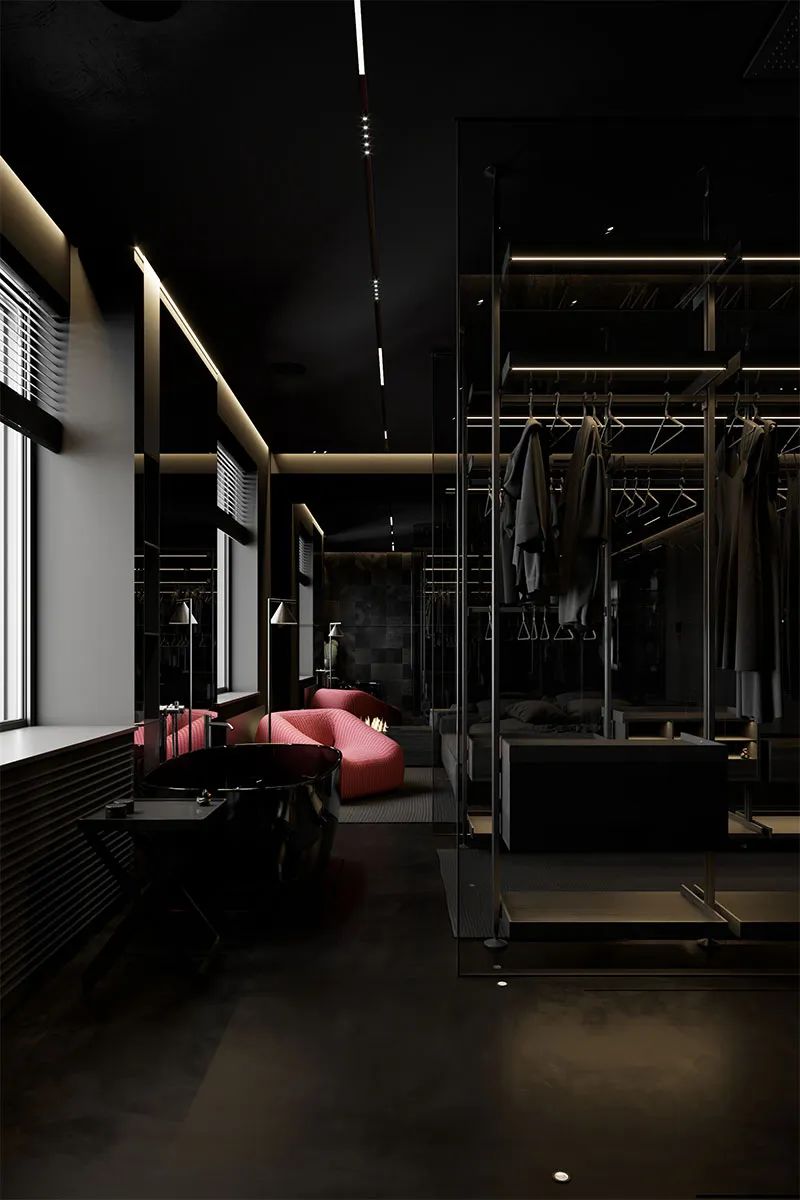 黑色极简主义 · Igor Sirotov 的纯粹空间设计-28
