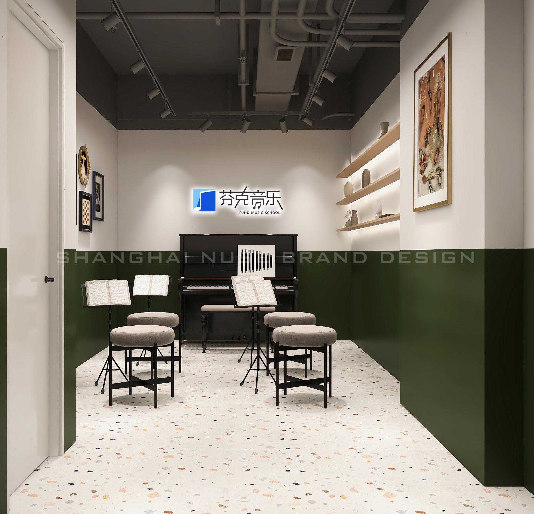 芬克音乐培训机构设计丨木村空间设计有限公司-32