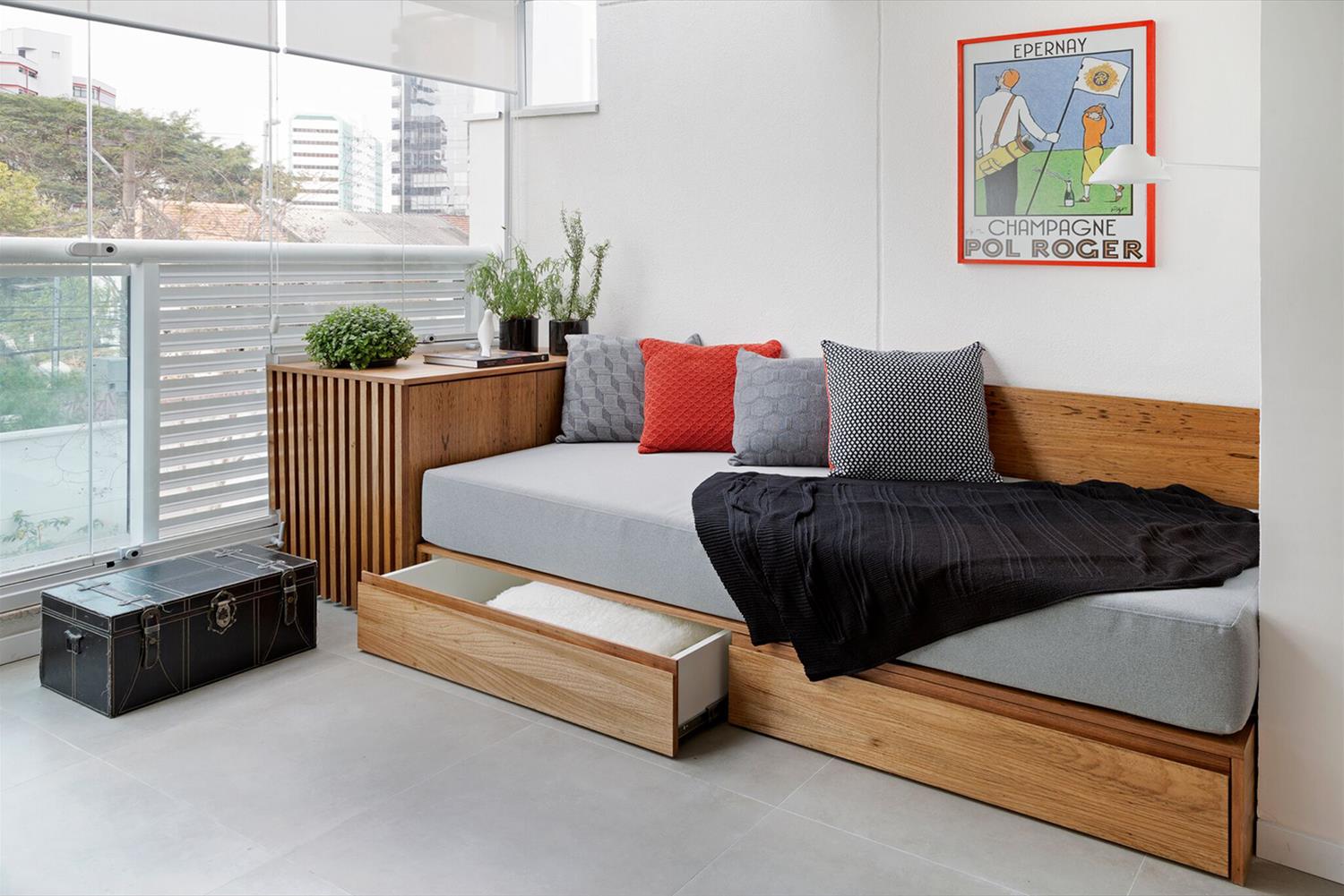 巴西 34 平米公寓的年轻时尚设计-11