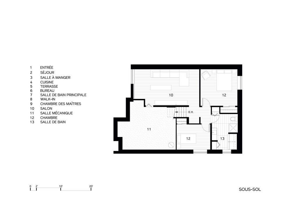 1980年代错层式房屋的全面室内翻新丨加拿大丨DESK architectes-32