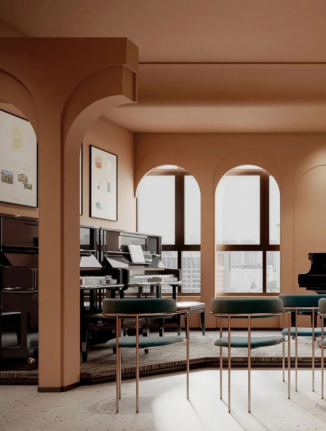 长沙圣雅乐琴行展厅丨中国长沙丨周笙笙建筑装饰设计-24