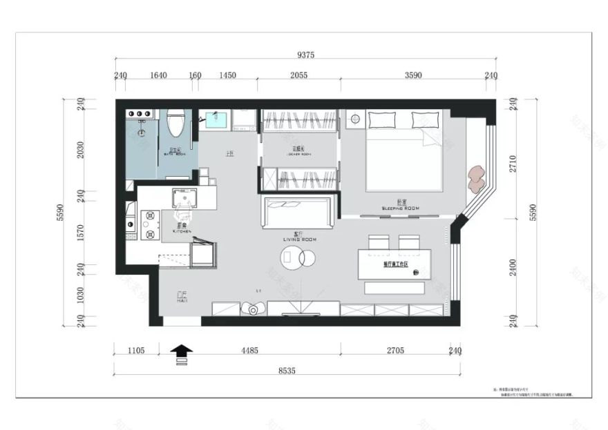 60 平全通透日式一居 | 书房 C 位,猫奴的天堂-37