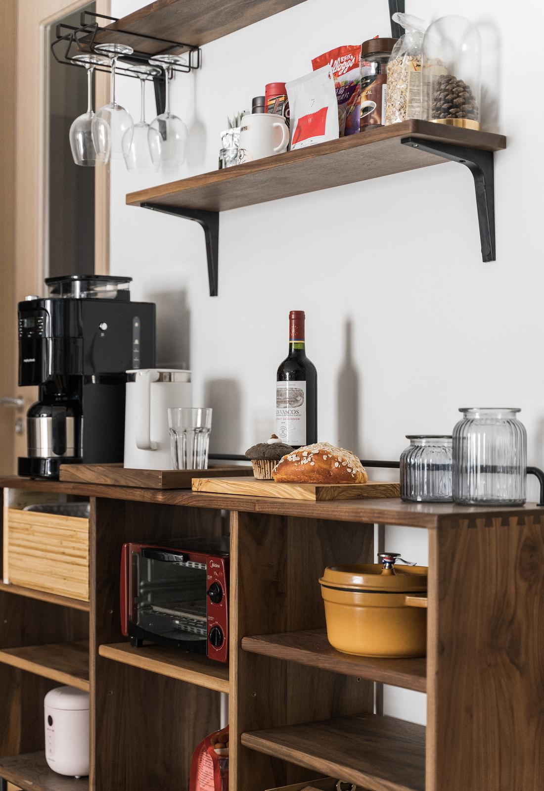 上海鸿鹄设计客餐厅一体超强储物设计丨中国上海-4