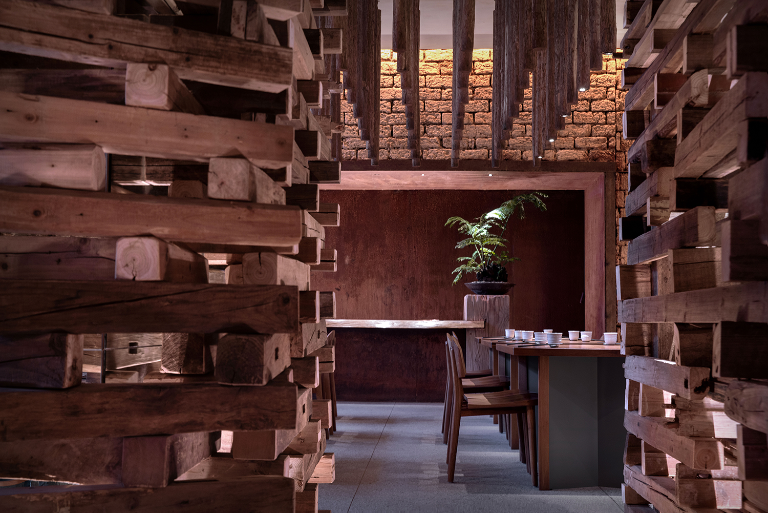 天水蔬食料理餐厅丨中国广州丨广州道胜设计有限公司-35