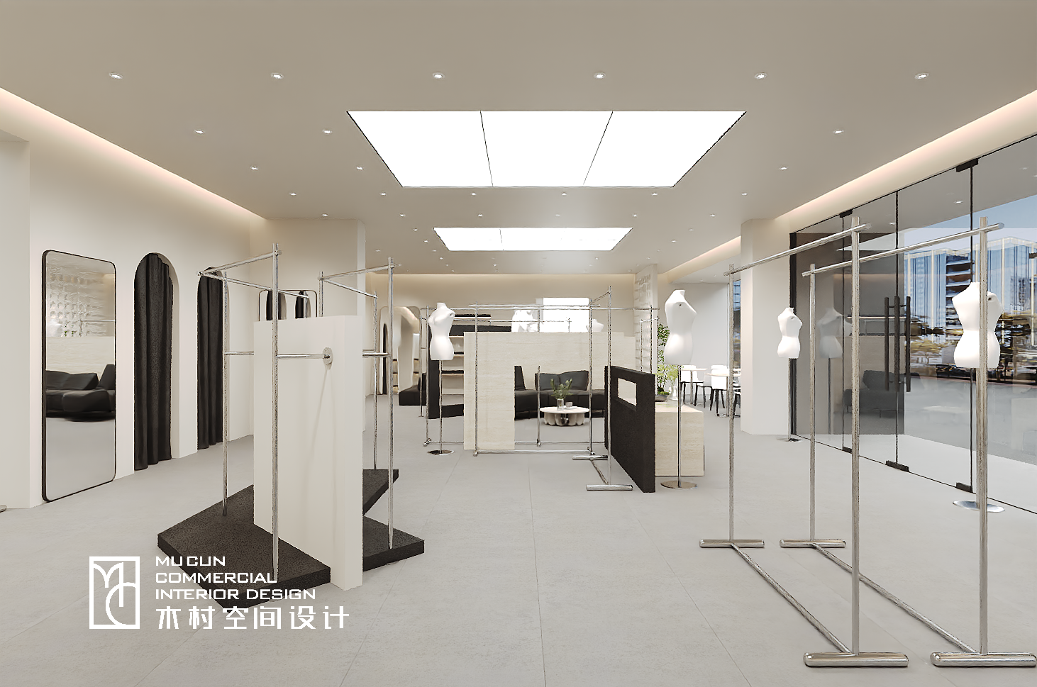 现代简约服装店设计丨中国上海丨木村空间美学-12