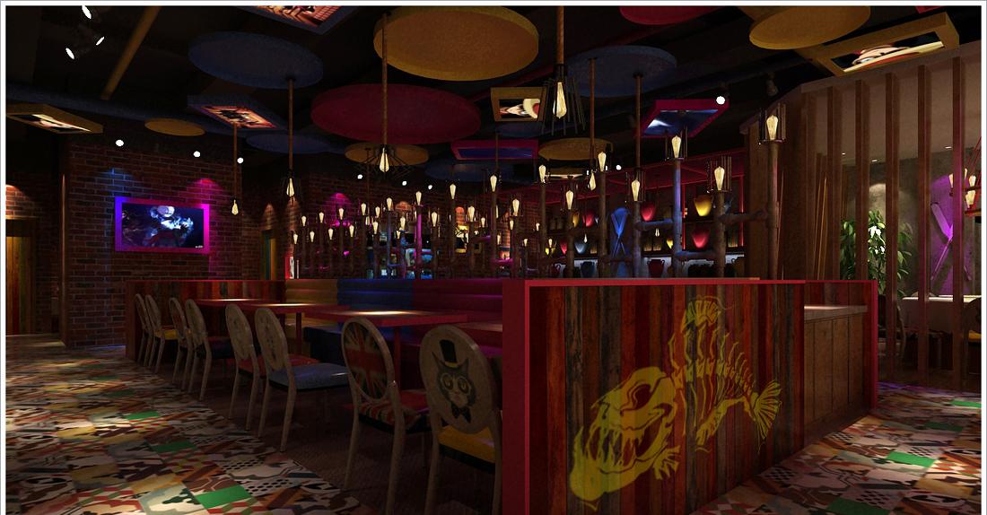 万骏设计/ 东江岸烤鱼餐厅-0