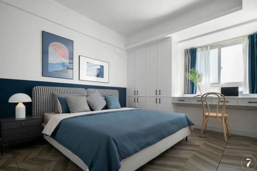 四川自贡 89㎡红蓝撞色家,定制父母宜居空间-35