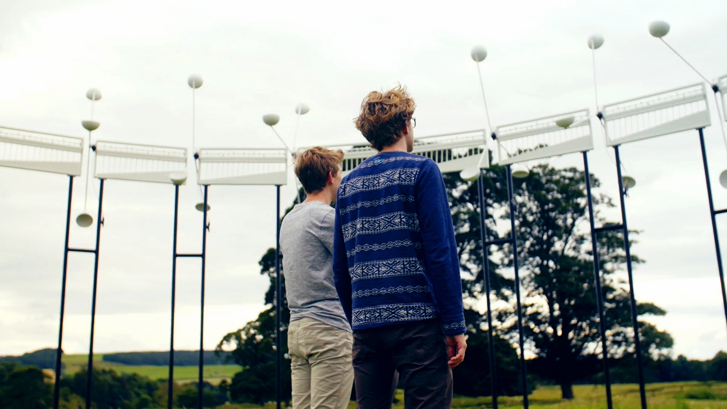 Neon creates a wind-powered installation that mimics the gallop of 500 horses-7