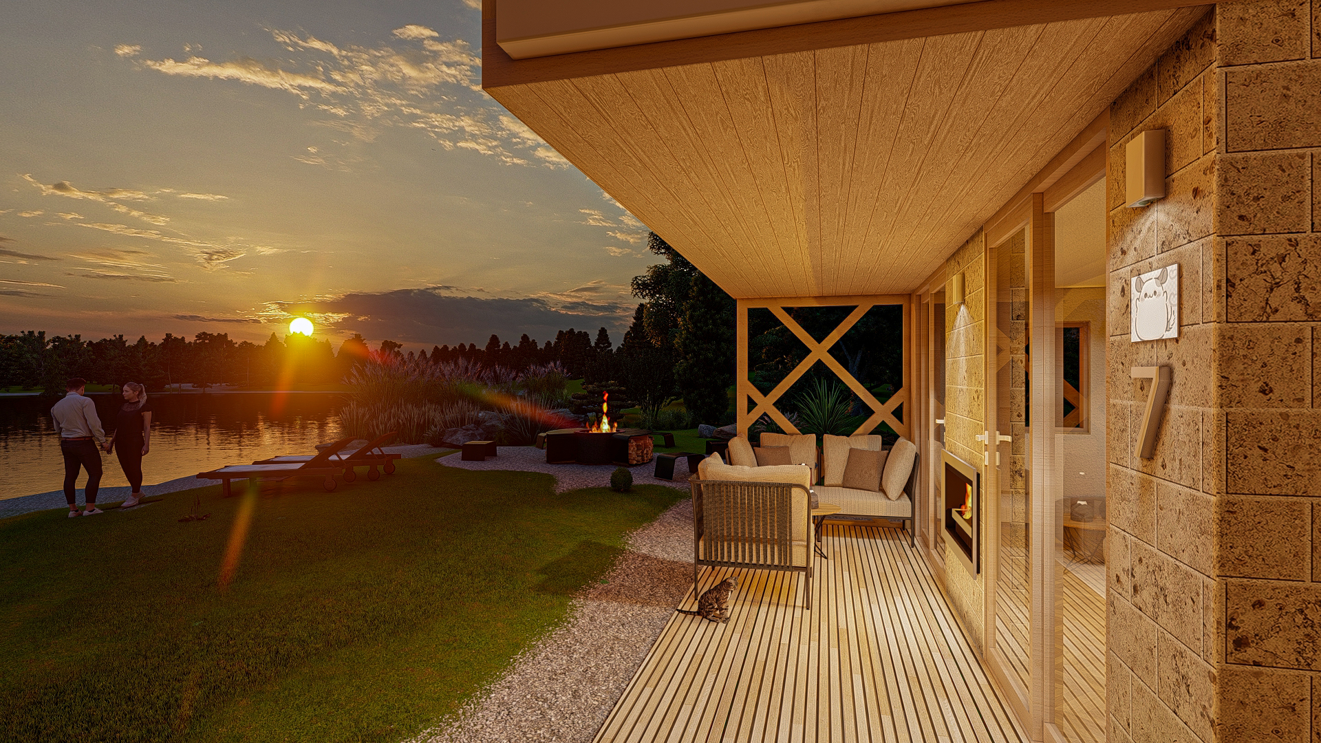 Alpine Style House Bungalow Chalet-15