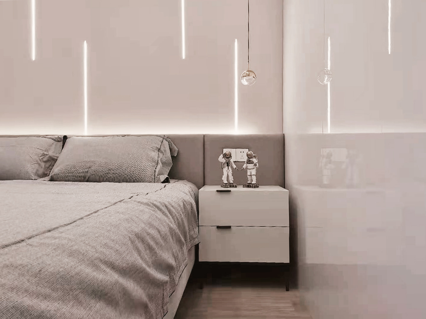 82㎡两居室打造高级质感,科技炫酷的现代北欧风之家-70