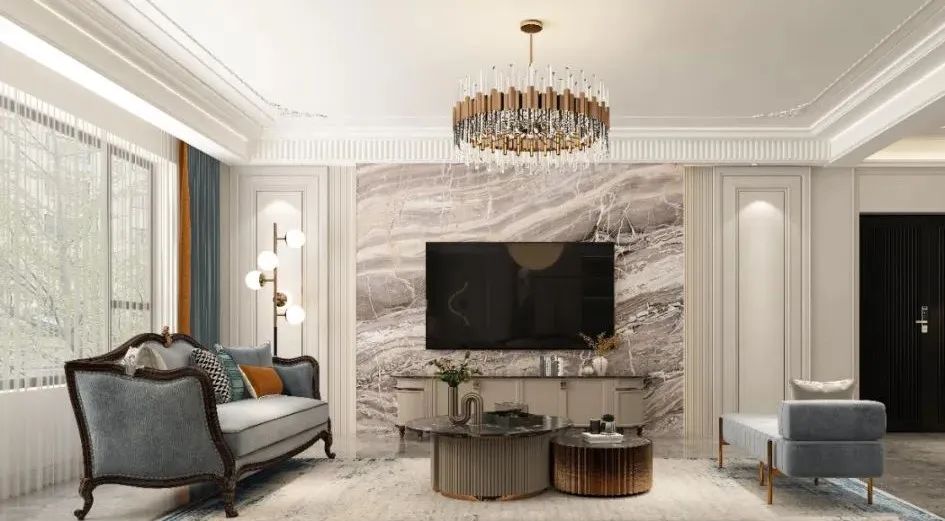 法式轻奢风家居空间设计丨中国包头丨众诚装饰-10