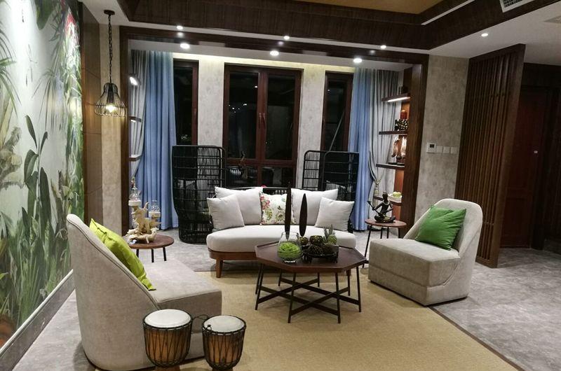 天津东南亚风格样板房设计-8