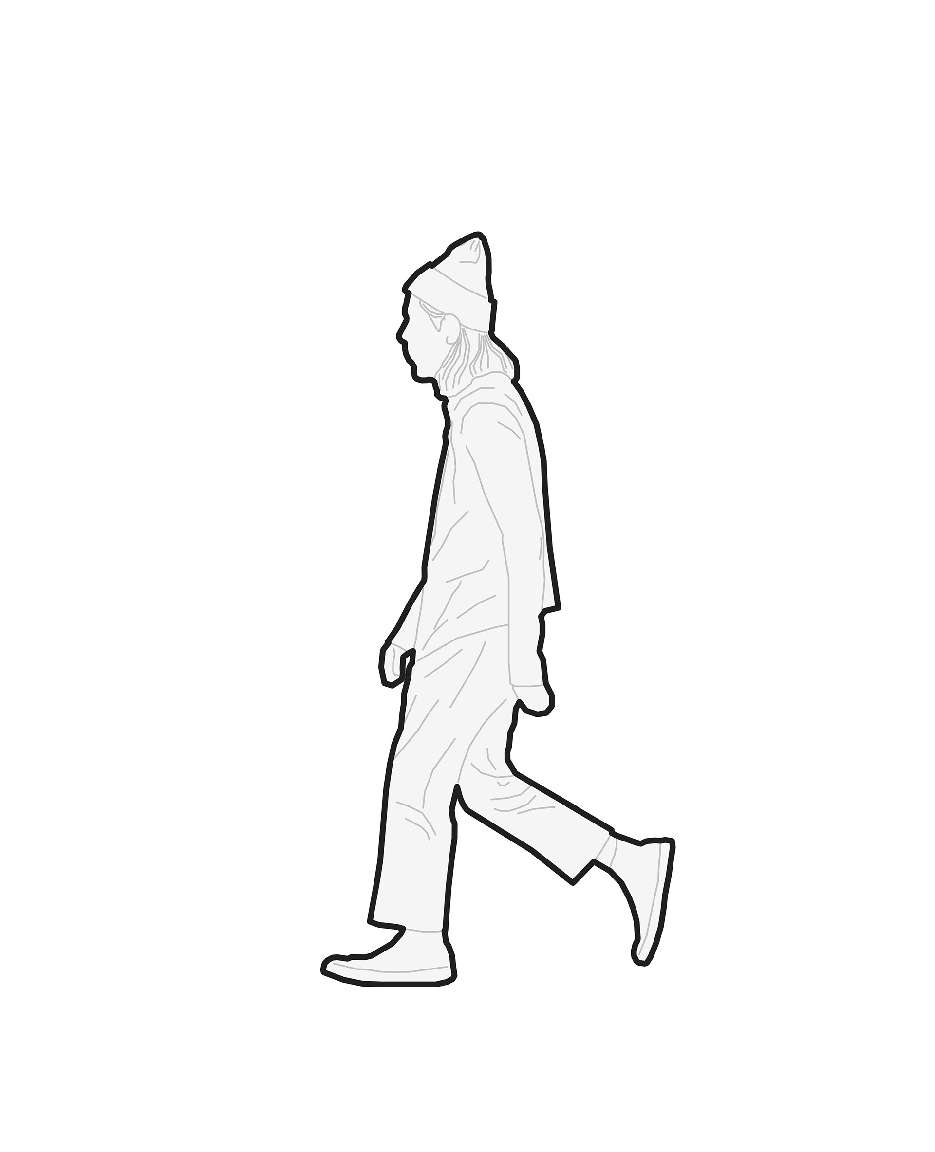 Revit人物轮廓族集-8