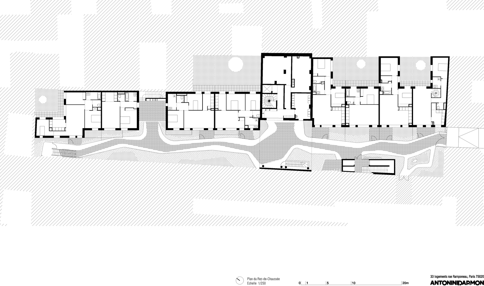 巴黎贝尔维尔区 33 套新旧住房的统一设计-34