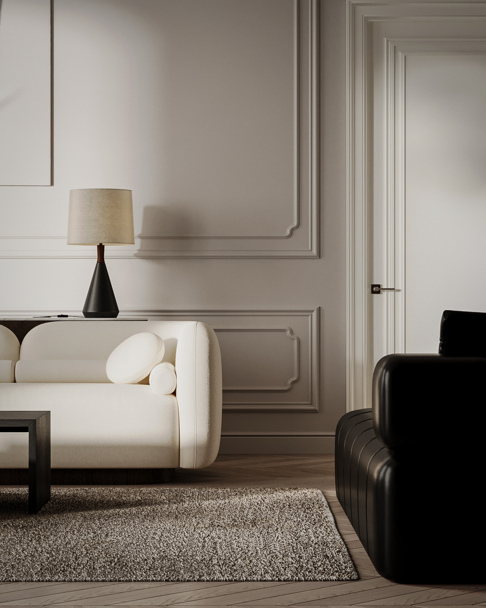 带装饰的美观客厅设计-15