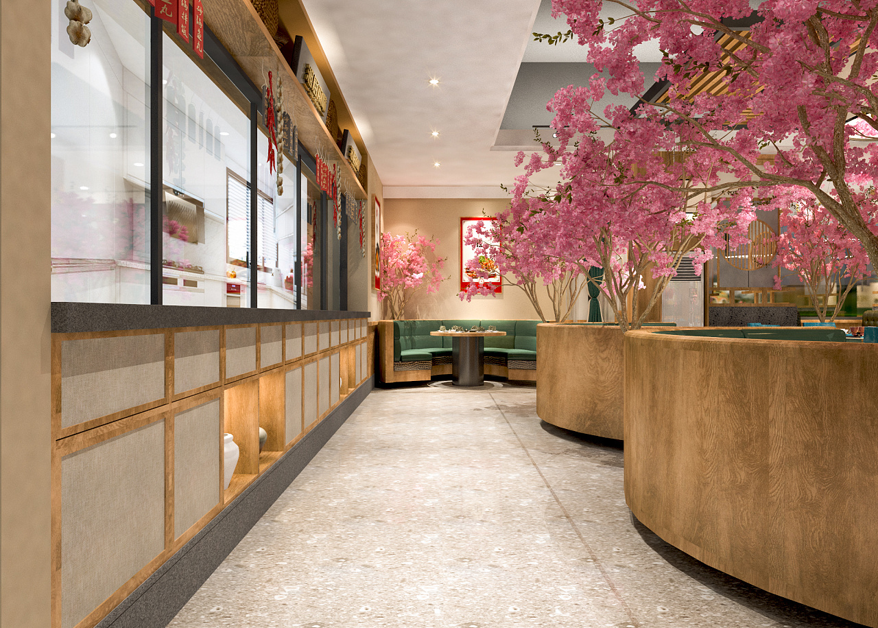 素雅餐厅设计-8