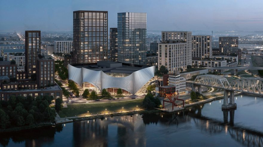 BIG reveals Nashville performing arts centre wrapped in aluminium pipes-4