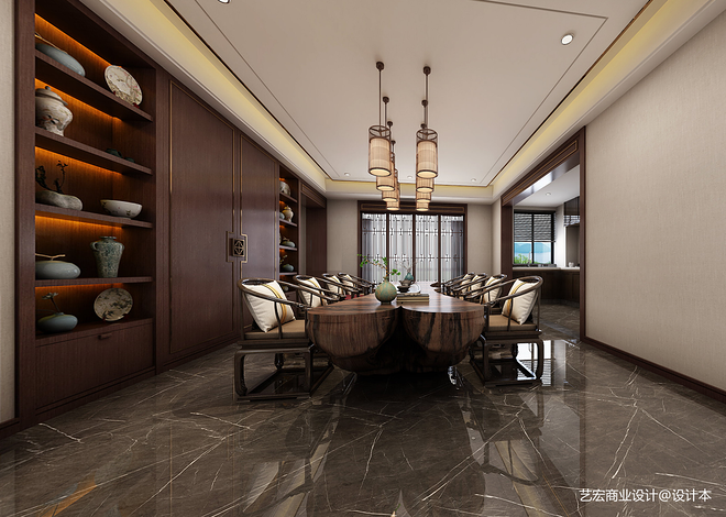 128万元休闲空间320平米装修案例-14