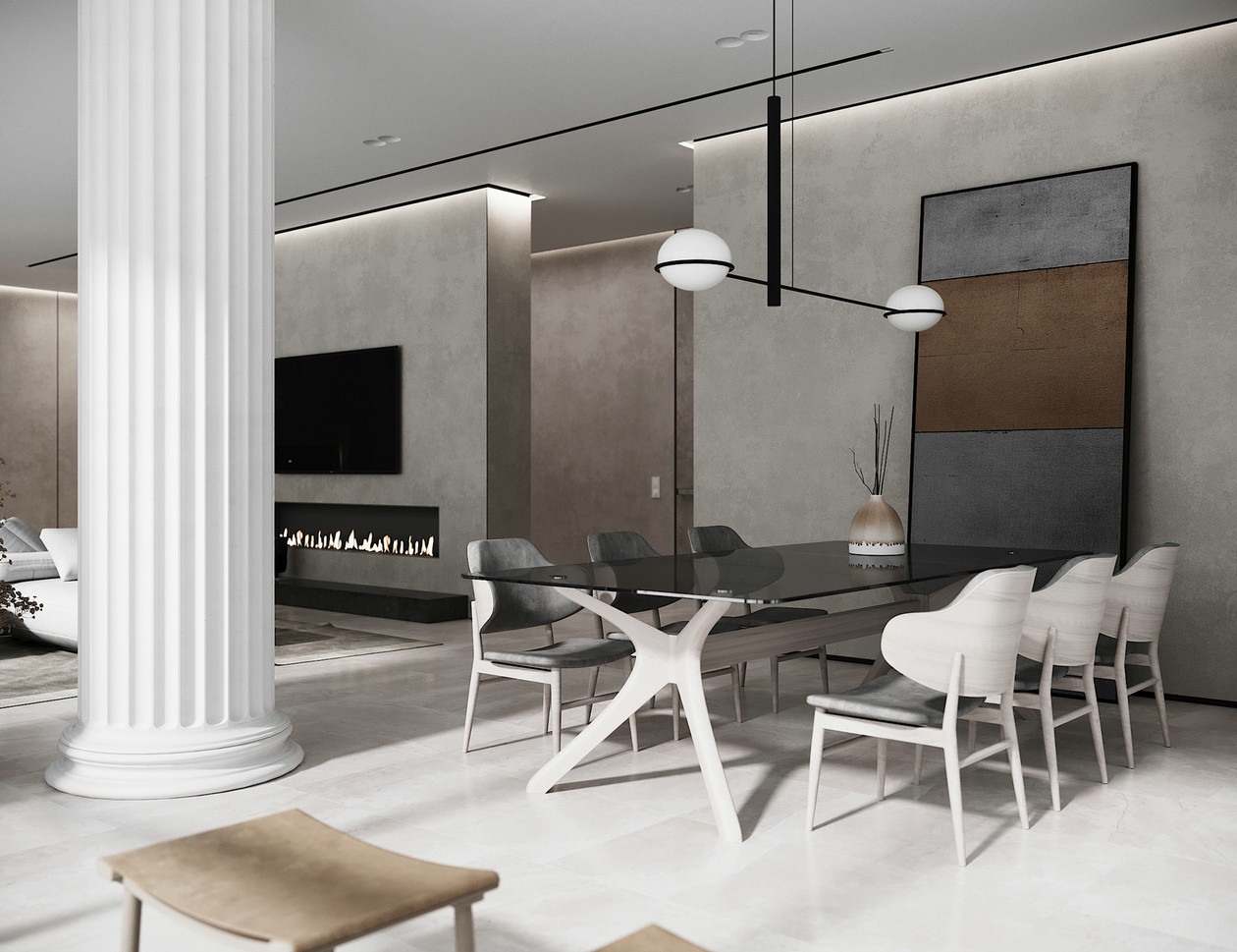 中性色系空间设计-7