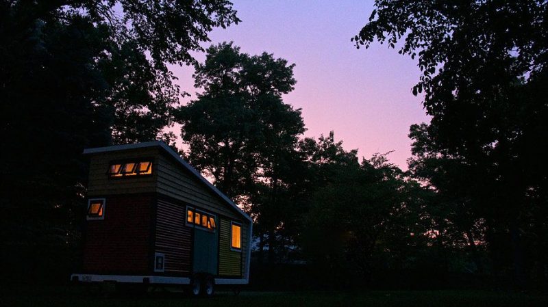 Whimsical 140 Sq.Ft Portable Tiny Box House - Small House Decor-43