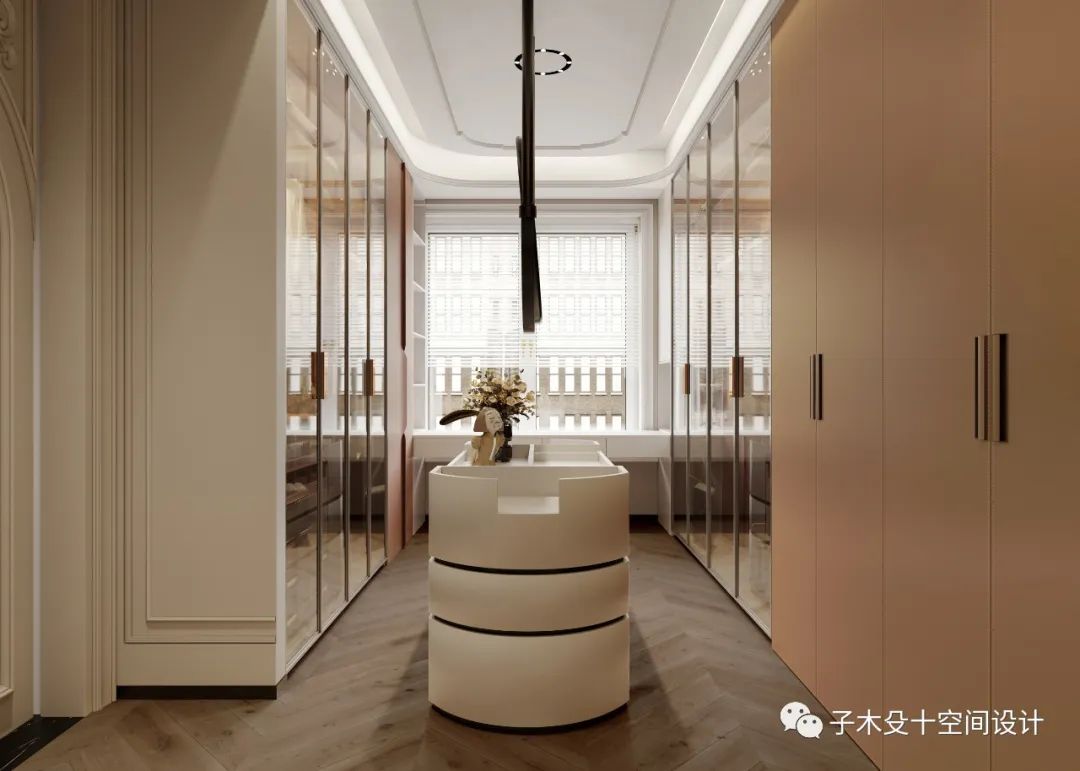 哈尔滨和悦府法式奶油风格住宅丨中国哈尔滨丨子木殳十空间设计-49