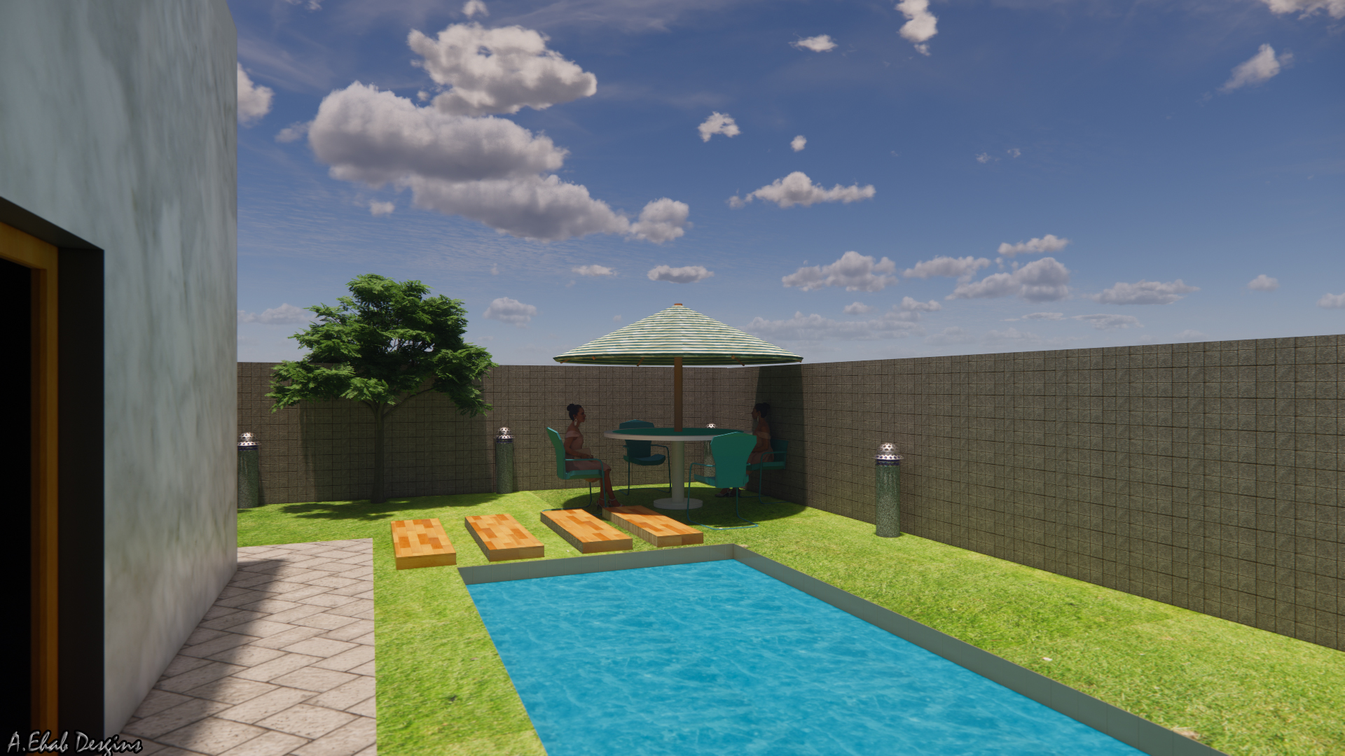 An Exterior Design for a modern villa.. Hope u Like It-10
