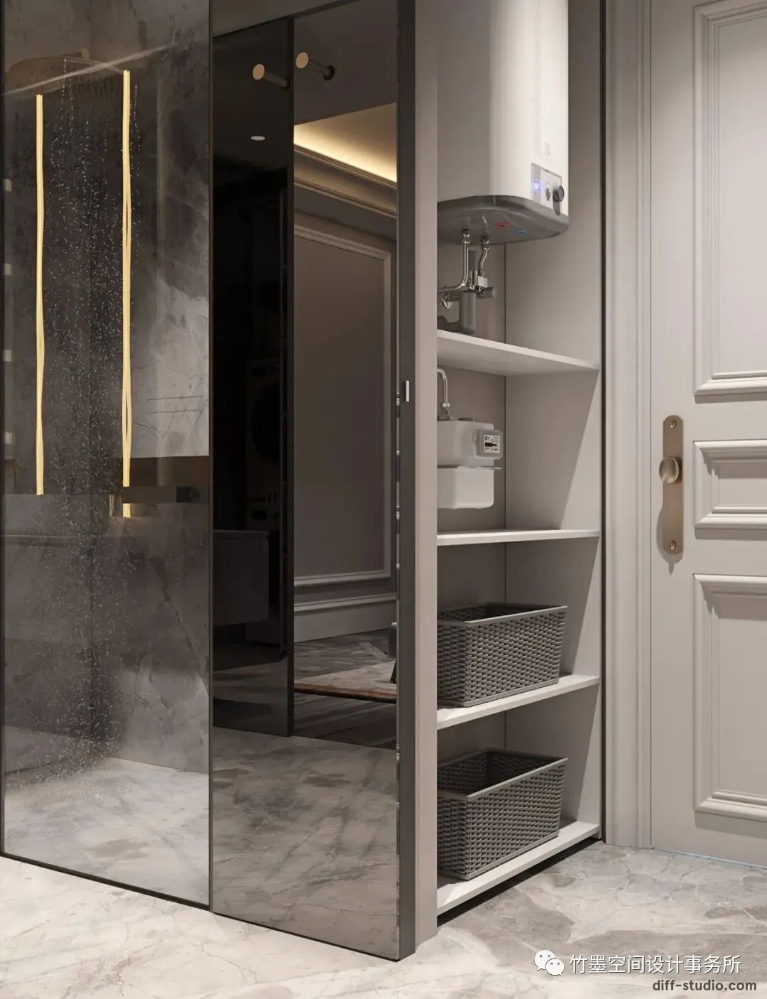 法式轻奢之美·竹墨空间设计事务所 200㎡艺术住宅-78