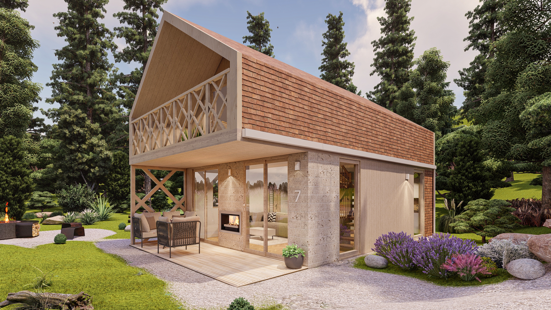 Alpine Style House Bungalow Chalet-3