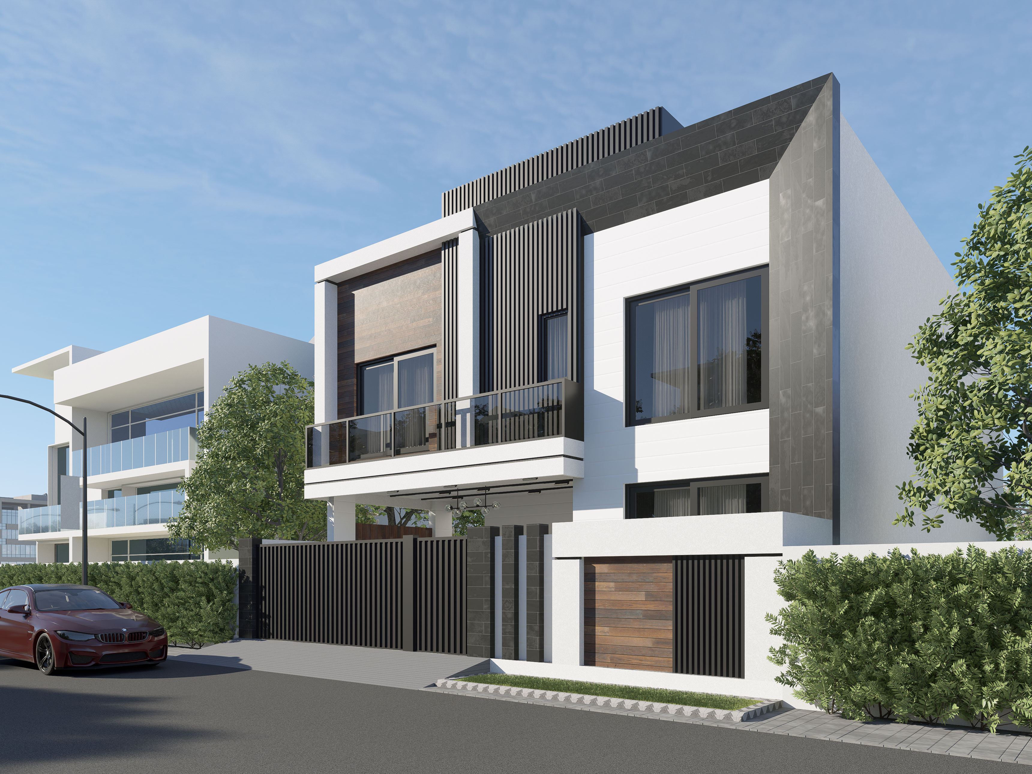 Modern House Exterior Rendering-5