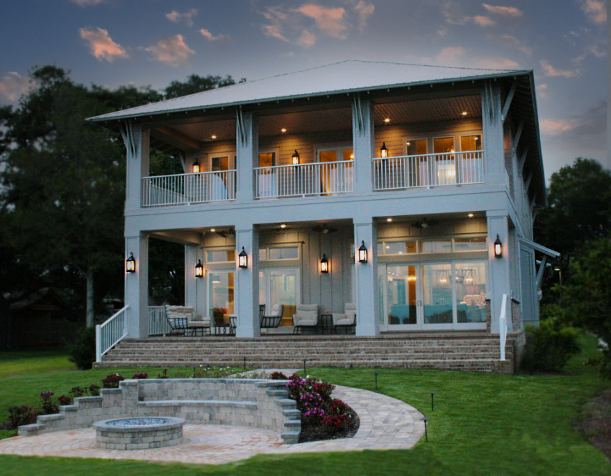 Bayou Saint John海滩小屋丨美国阿拉巴马丨Bob Chatham Custom Home Design-27