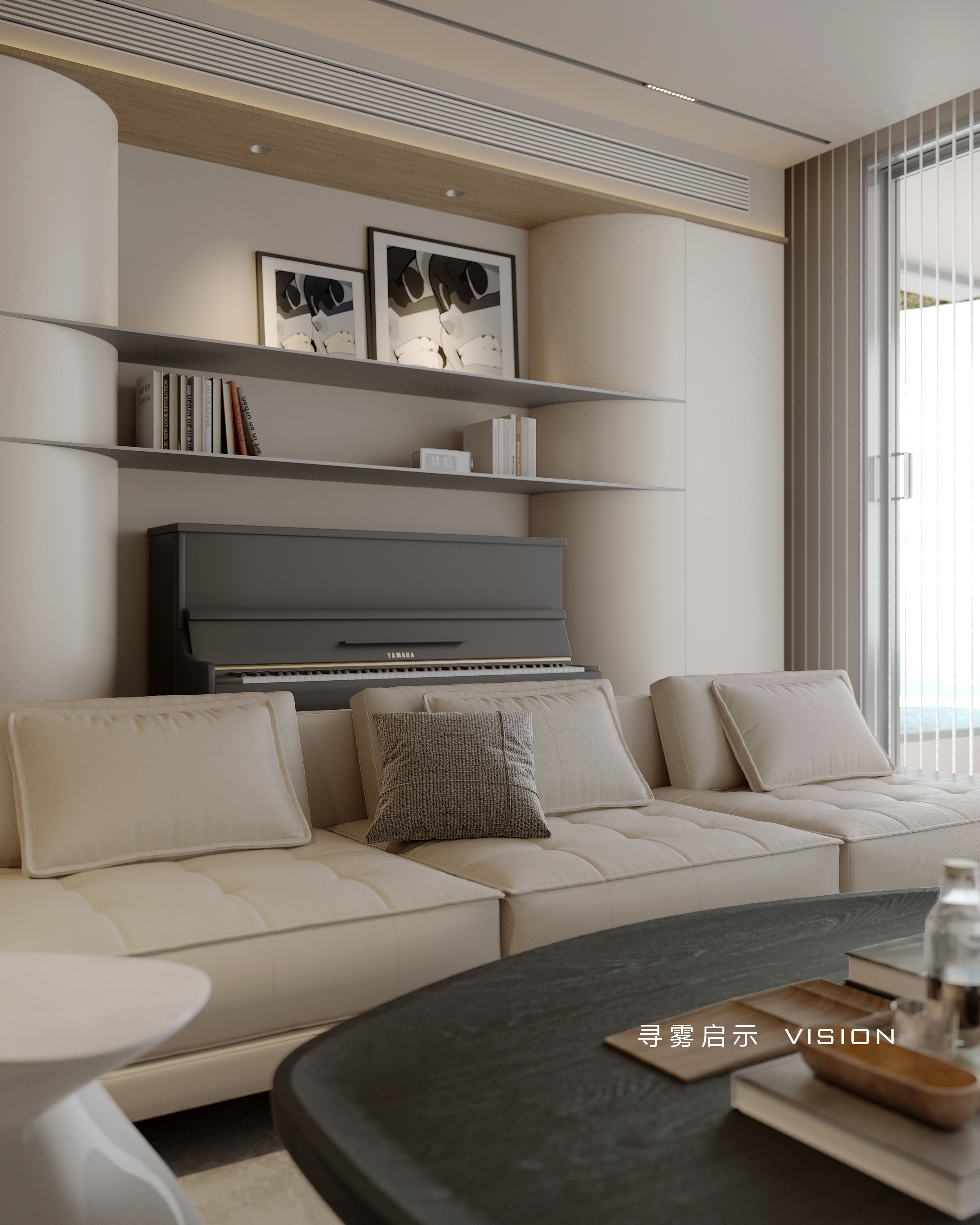 原木色暖白住宅-3