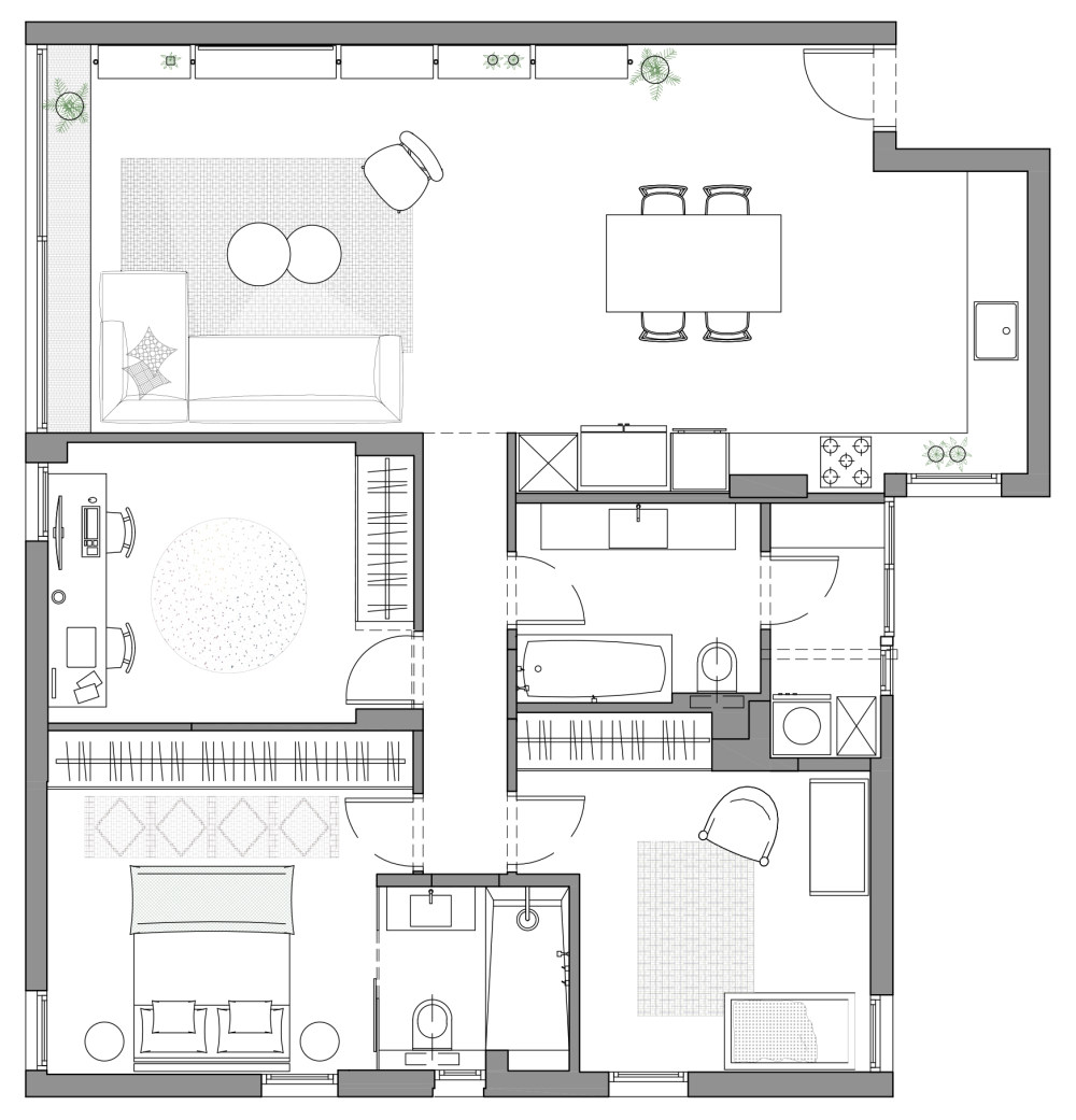 以色列特拉维夫年轻家庭现代公寓设计-37