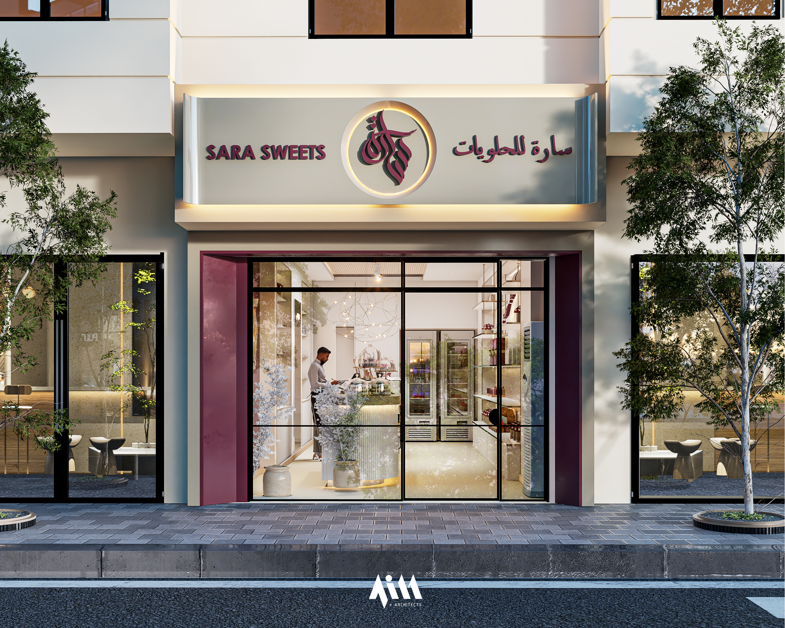 Sara Sweets零售店铺丨沙特阿拉伯丨AIM  Plus Architects-14