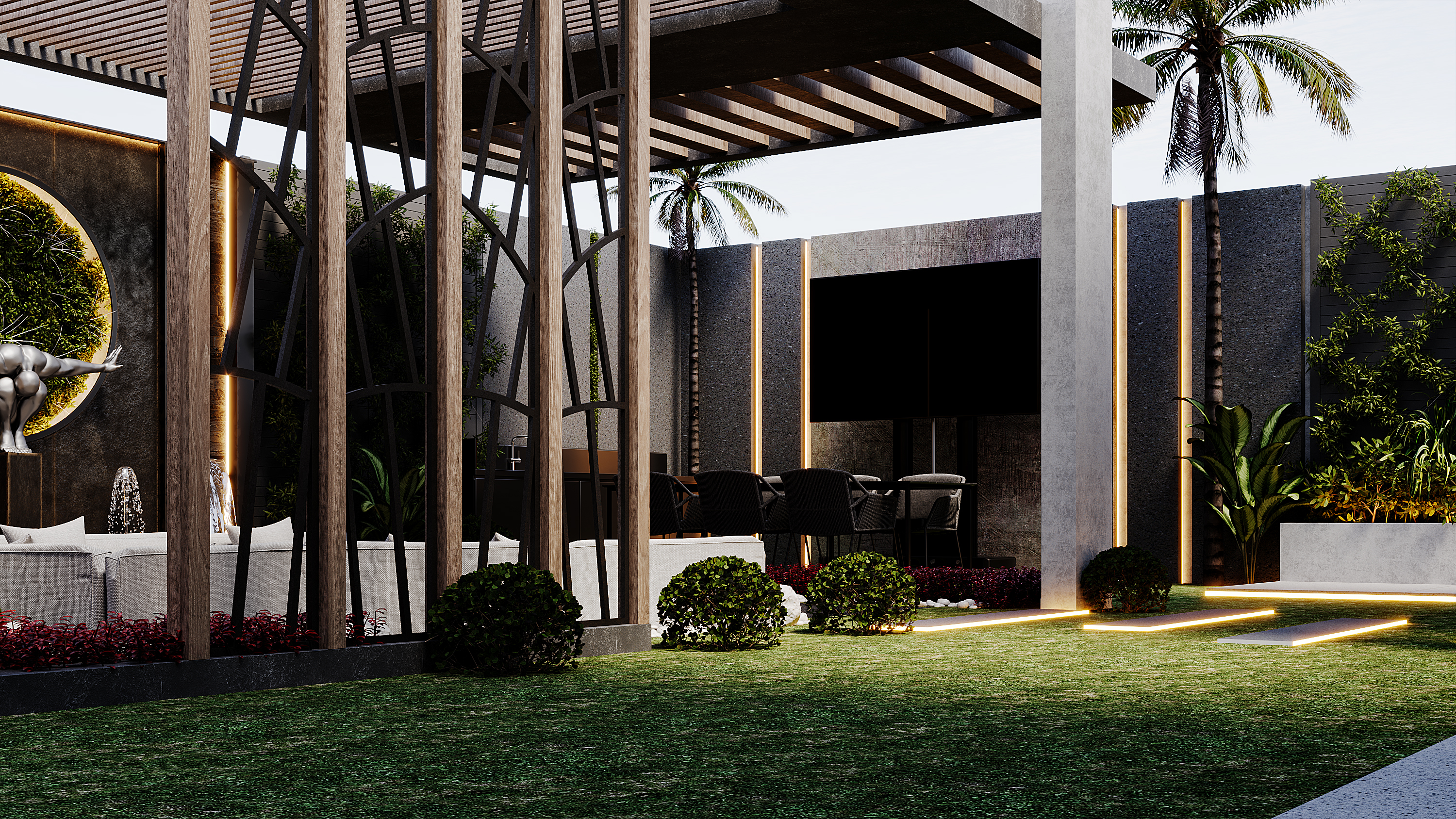 PRIVATE VILLA LANDSCAPE (BADYA COMPOUND)-3