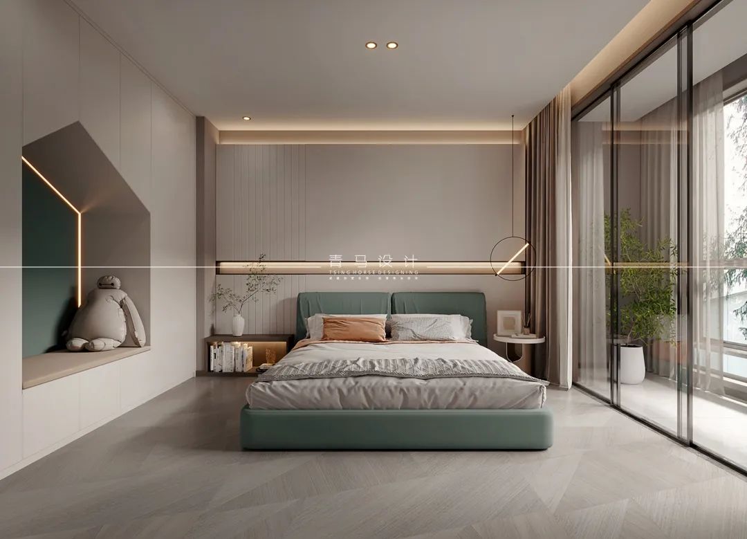 荣德荣泽公馆现代风格别墅设计丨中国西安丨青马别墅设计-31