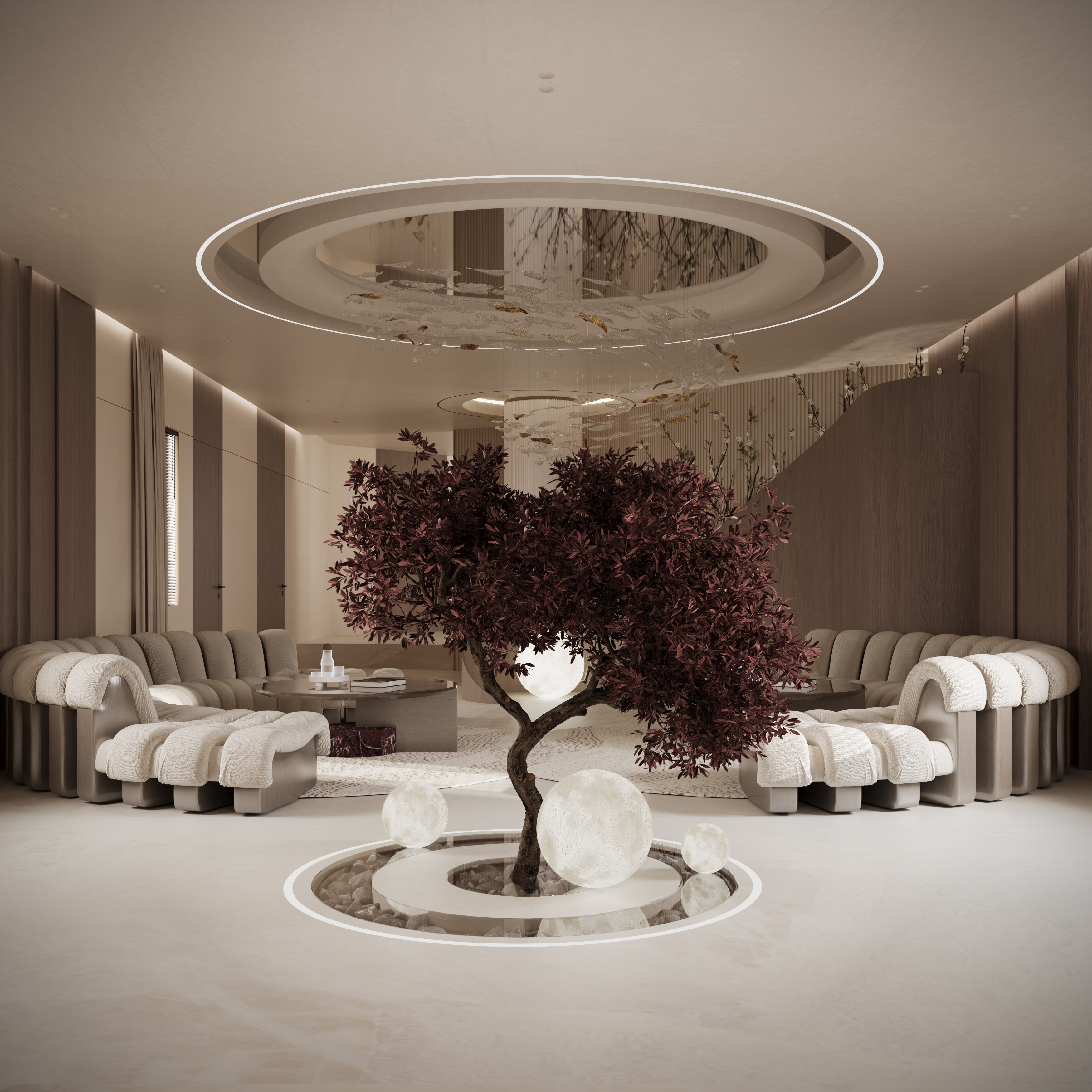 Modern Reception El Obour 3DSMAX Corona Render-0