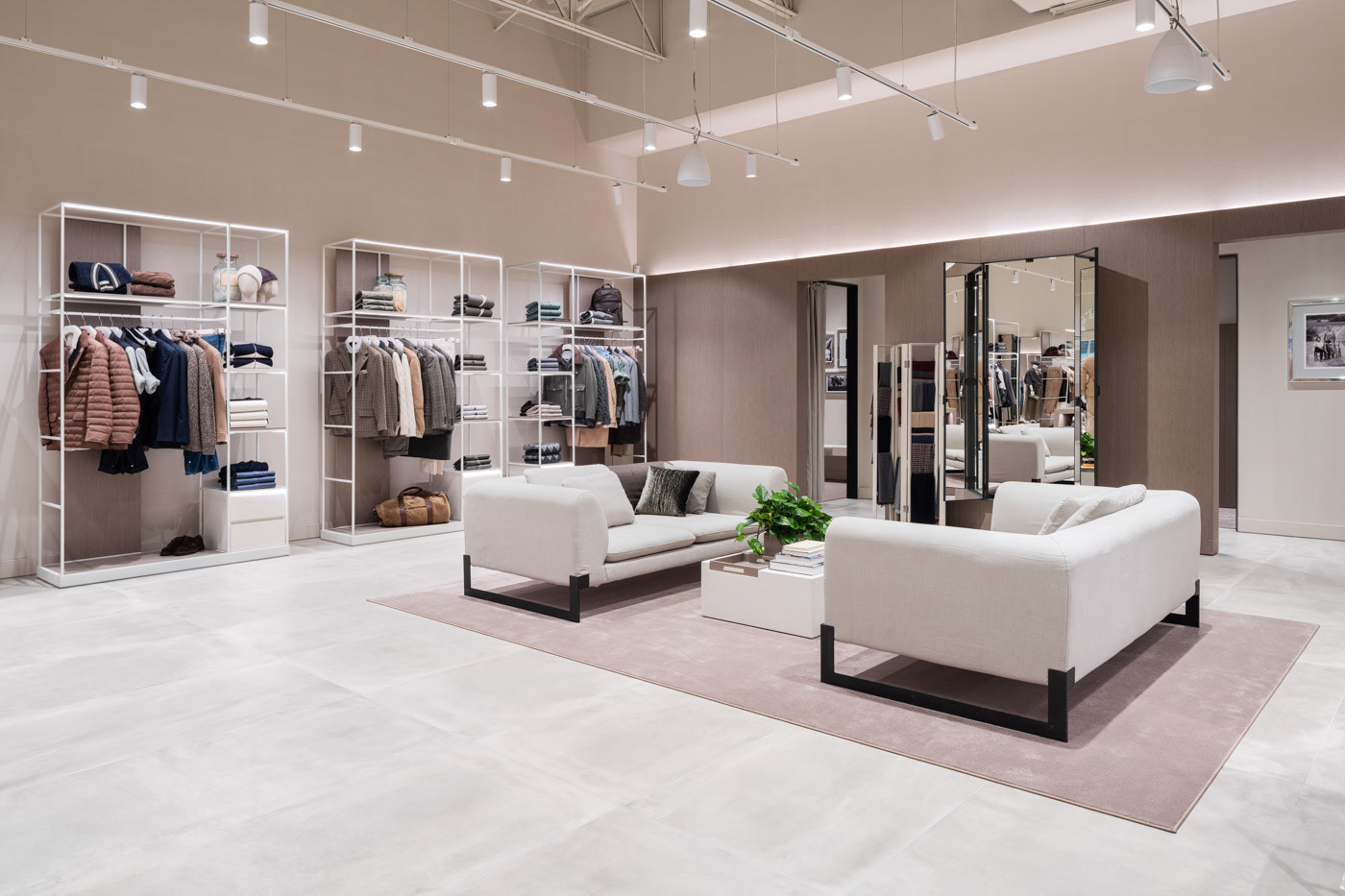Minimalist Clothing Store Interior Design with Modular Display System-20