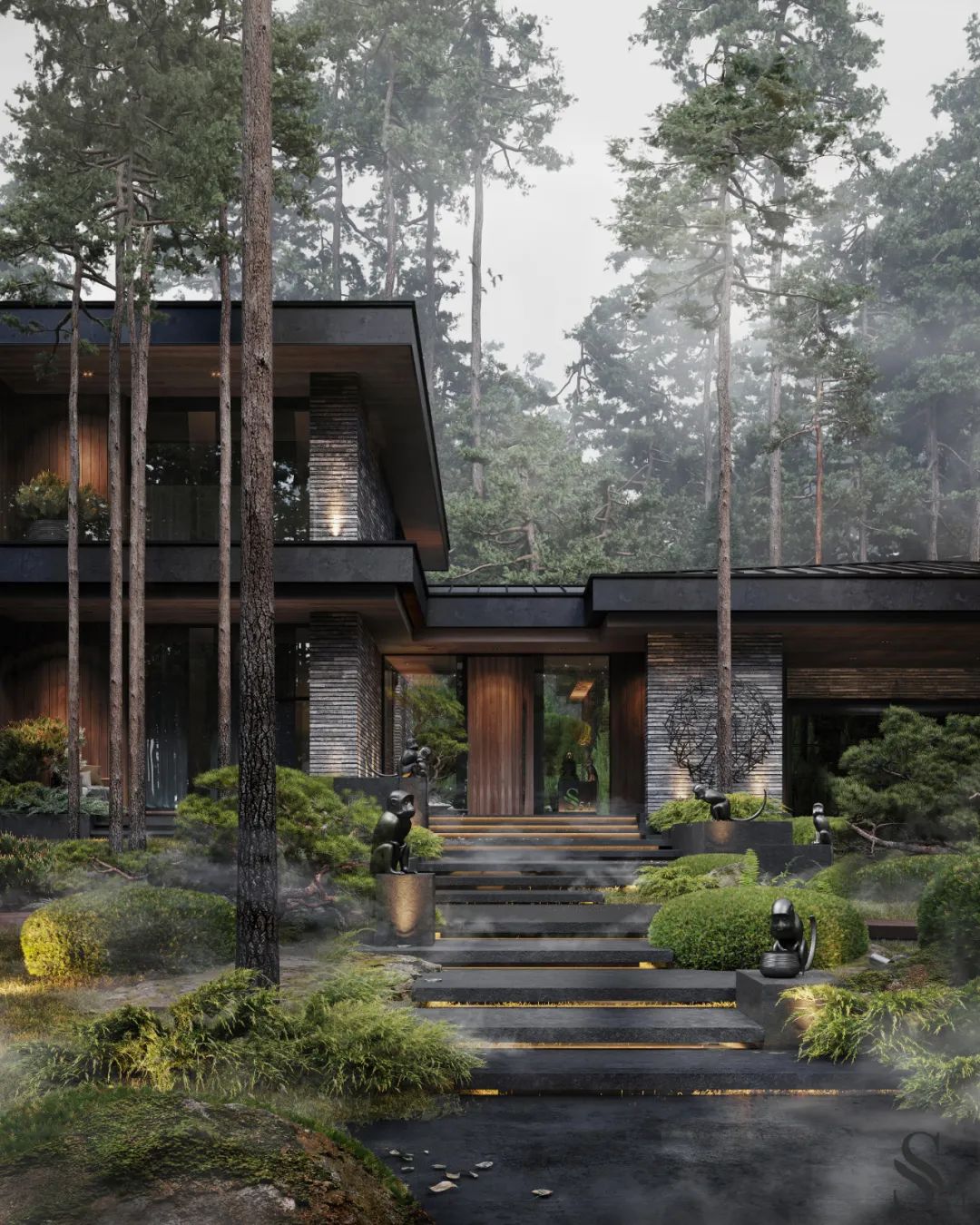 圣彼得堡900㎡森林别墅丨俄罗斯圣彼得堡丨STUDIA 54俄罗斯建筑设计工作室-3