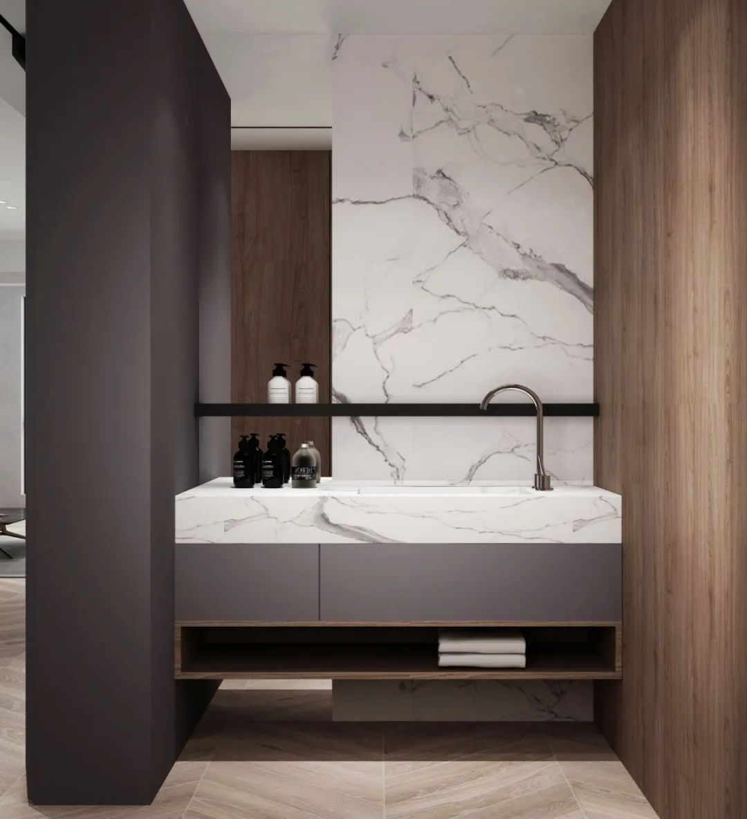 《黄山华都﹒江阴》原木++ 暖灰，高级感也可以很温馨-52