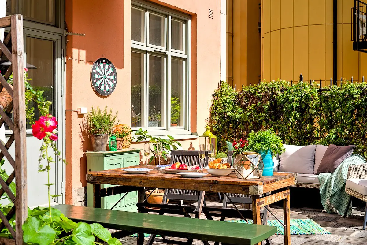 Stockholm 老建筑中的阳光巨 terrace-18