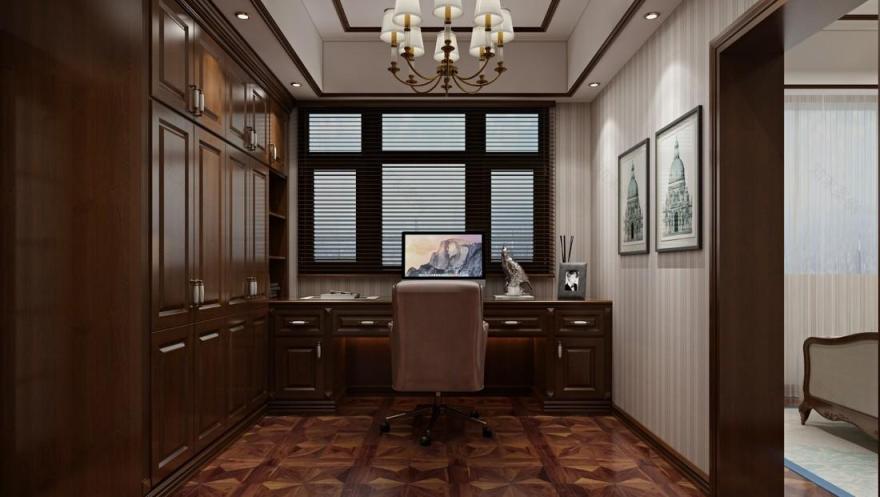 吉首市溶江小区壹号复式楼美式风格-80