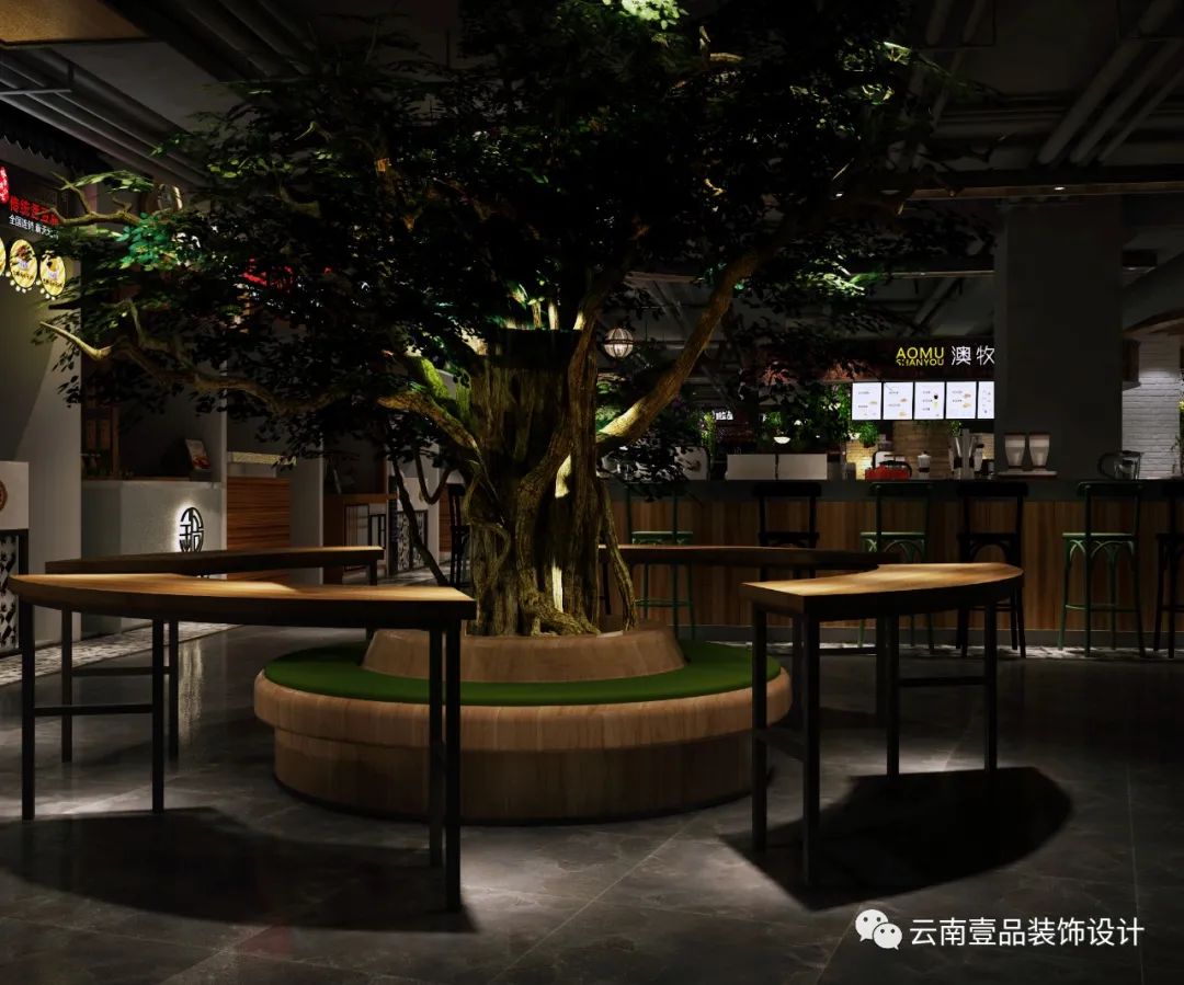 工装案例第四期-《小城味道》工业风美食城-19