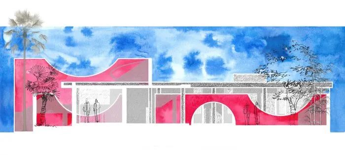 印度多层空间绿色办公室-74