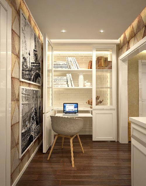 67平米公寓室内设计项目丨俄罗斯莫斯科丨莫斯科设计学院室内设计工作室-13