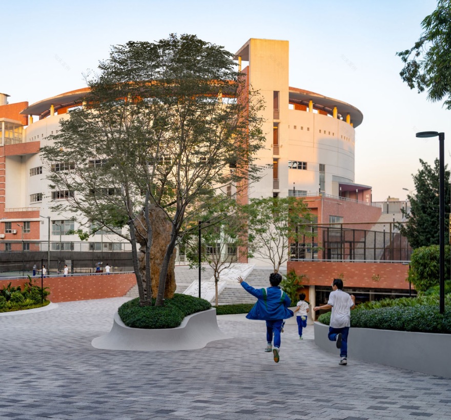 广州南方学院番禺附属中学景观改造丨中国广州丨BAM百安木-31