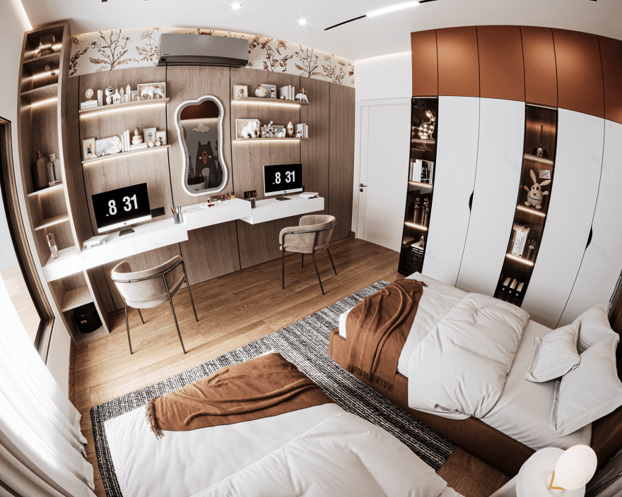 女孩卧室丨埃及丨Basic studio Desgins-20